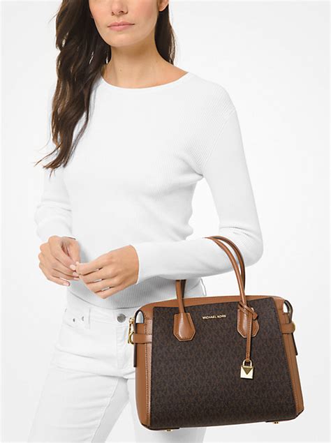 michael kors lillie medium pebbled leather belted satchel|Mercer Medium Pebbled Leather Belted Satchel.